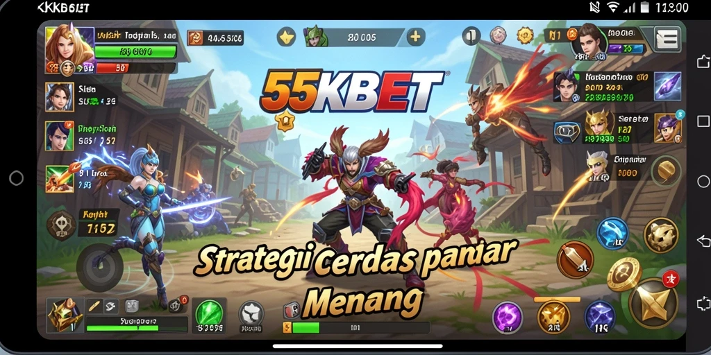 Tampilan gameplay strategis menantang di 55KBET.