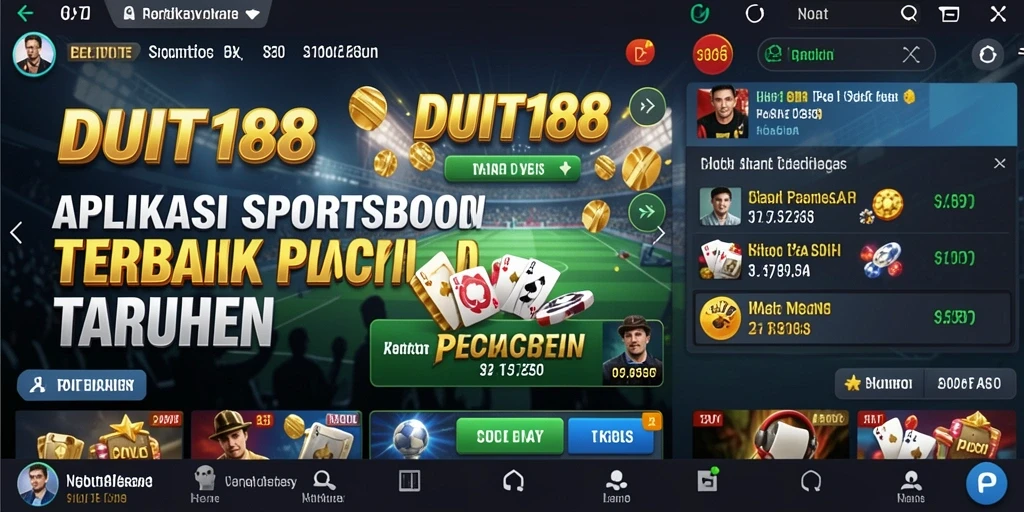 Tampilan gameplay Sportsbook di aplikasi DUIT188 yang menarik.