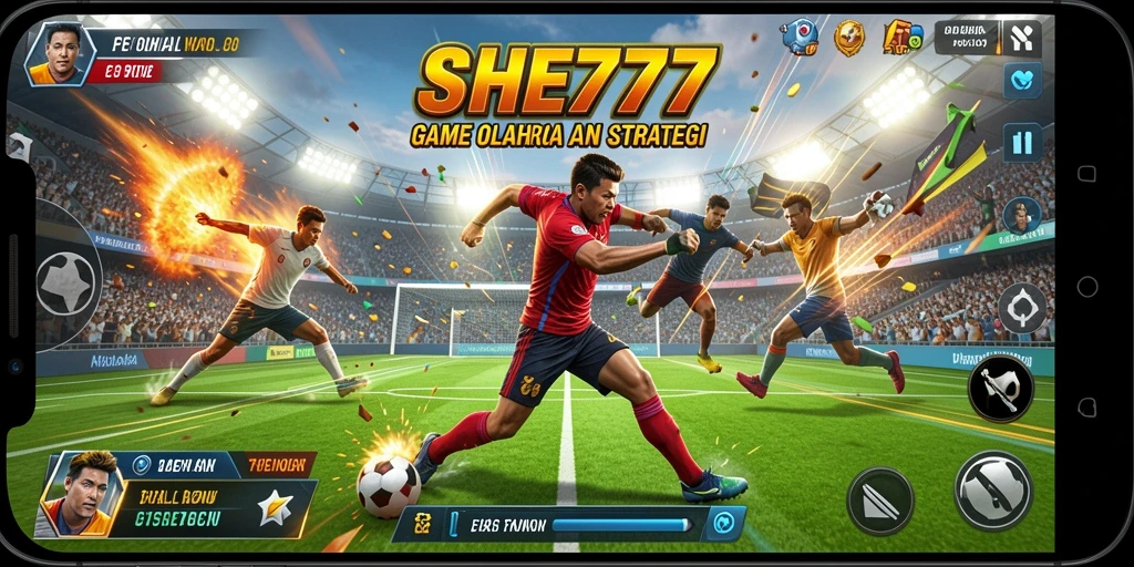 Tampilan gameplay SHE777 yang menarik dan penuh aksi olahraga.